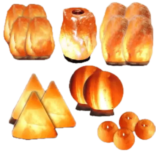Set of Handcrafted Designer Himalayan Salt Lamps
