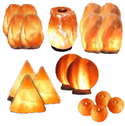 Set of Handcrafted Designer Himalayan Salt Lamps