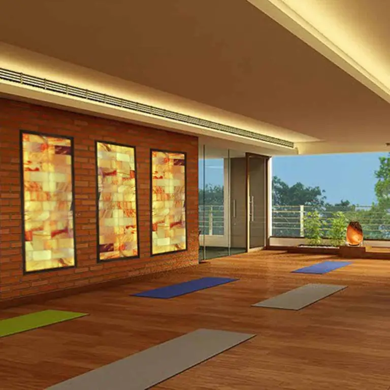 custom salt wall with LED backlight