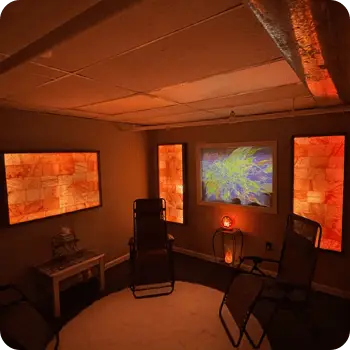 Installation of himalayan salt wall panels