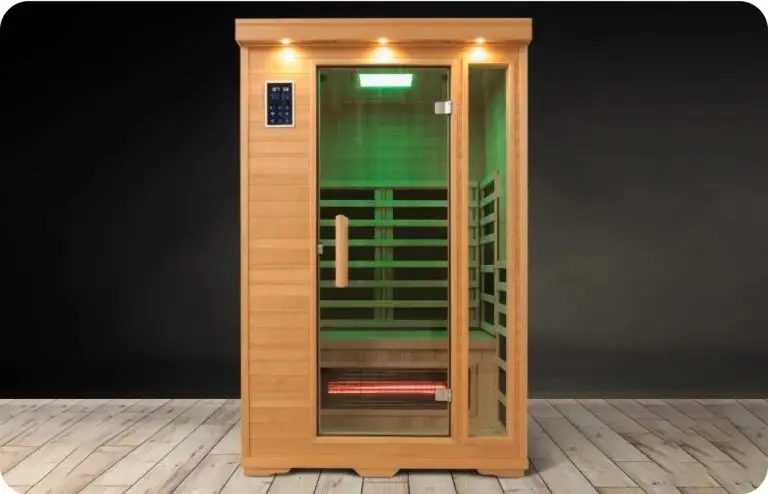 Salt room cabin on a dark background