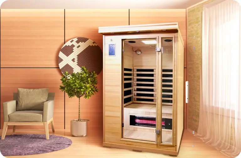 Sauna installed in a bright room