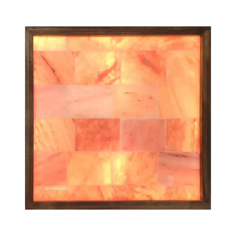 Himalayan salt panel wall for wellness rooms by SpiritualQuest – real handcrafted Himalayan salt bricks, perfect for spas, home décor, and salt therapy room