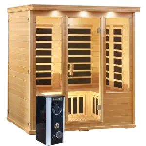 4 person infrared sauna salt cabin with halo generator salt therapy