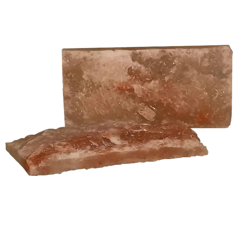 4" x 8" x 1" Rough Face Himalayan Salt Bricks