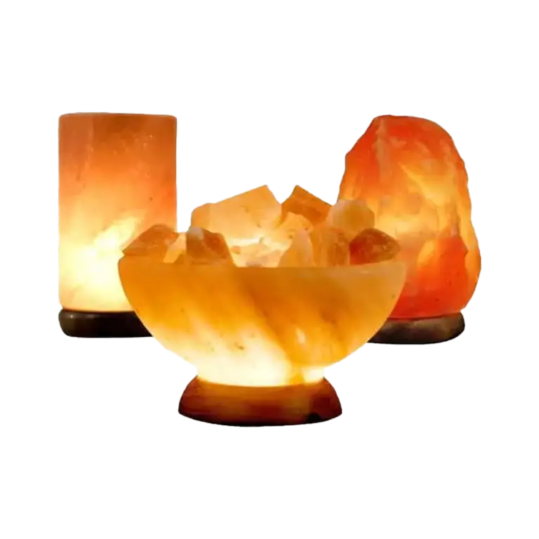 pillar salt lamp bowl salt lamp and medium salt lamp package deal
