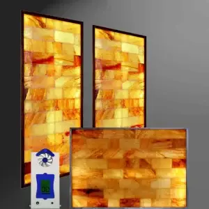 3 piece fully assembled Himalayan Salt Cave In A Box system with halogenerator by SpiritualQuest, complete portable salt therapy and halotherapy solution for home, spa, or wellness centers