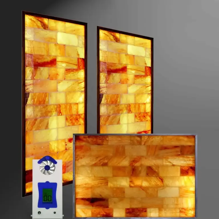 3 piece fully assembled Himalayan Salt Cave In A Box system with halogenerator by SpiritualQuest, complete portable salt therapy and halotherapy solution for home, spa, or wellness centers